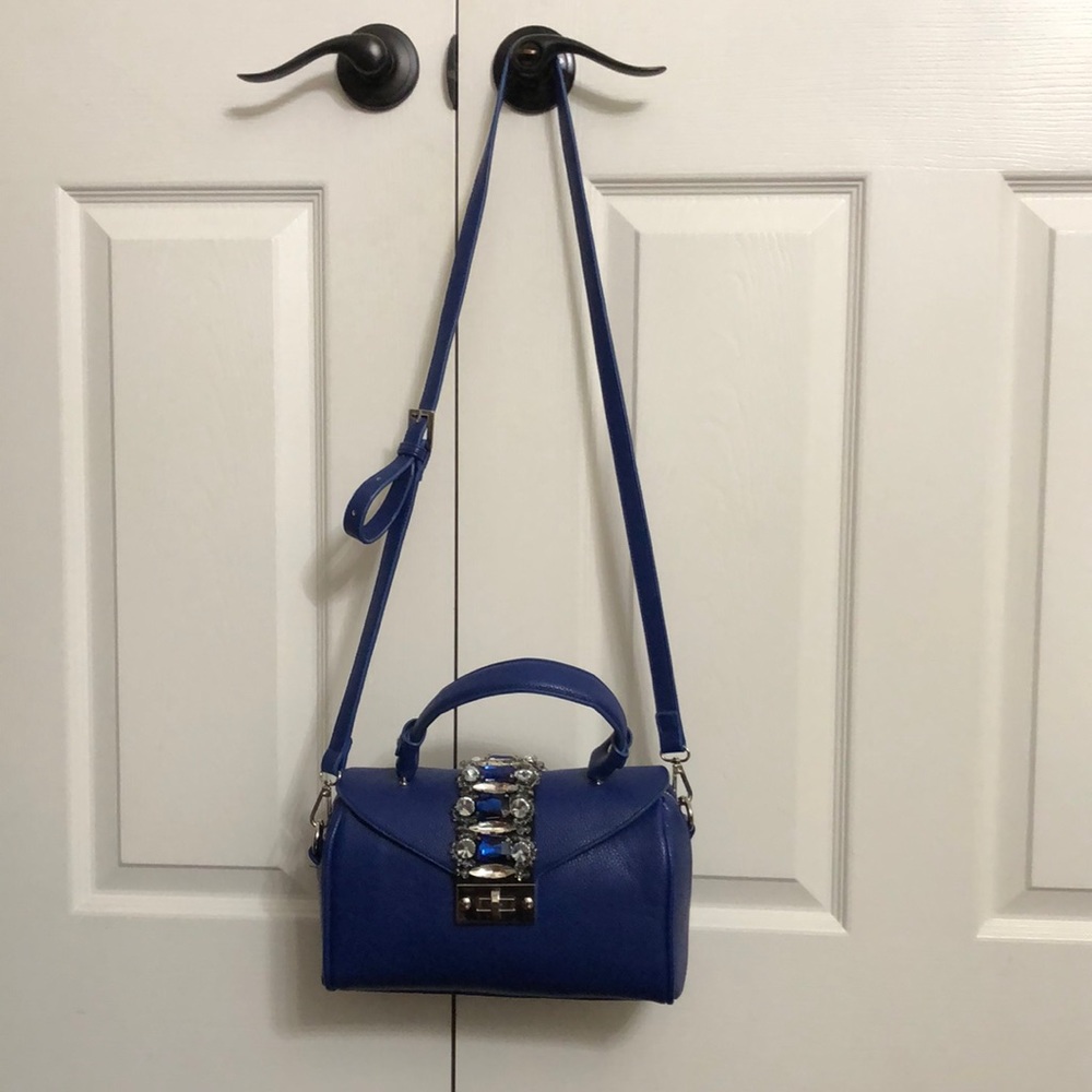 Luxury gems crossbody/hand bag: blue